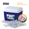 thumbnail image 4 of Hielera Portátil 15L Mediana Profesional Conservador Camping Marthing Conservadora de Alta Resistencia para Alimentos y Bebidas ideal para Viajes, Playa, Camping, Picnic Azul y Blanco, 4 of 9