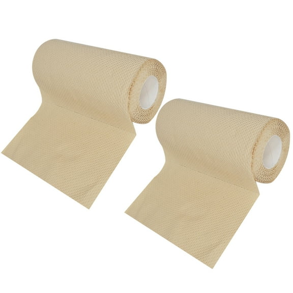 HOMEMAXS Bamboo Pulp Paper Towels for Kitchen Use Absorbent Oil Blotting Hand Towels Light Brown 2 Roll