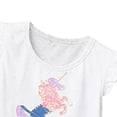 thumbnail image 6 of WOLLED Kids Toddler Girls Cotton Dresses Crewneck Mesh Princess Dress for Baby Short Sleeve Casual Sundress Dresses for 2-8 Years, 6 of 9