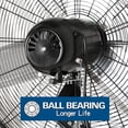 thumbnail image 2 of BILT HARD 24" 3-Speed Heavy Duty Industrial Standing Fan with Aluminum Blades and Adjustable Height, 2 of 7
