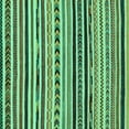 thumbnail image 1 of Ahgly Company Machine Washable Indoor Square Oriental Turquoise Blue Modern Area Rugs, 4' Square, 1 of 4