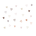 thumbnail image 1 of 144PCS Heart Bohemianstyle Boho Self-Adhesive Wall Stickers Heart-Shaped Decorative Stickers, 1 of 5