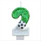thumbnail image 4 of Football Candles Number 0-9 Green Sparkles Birthday Creatives, 4 of 5