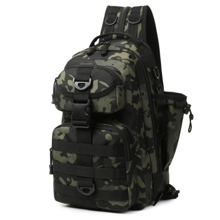 Lure Fishing Tackle Backpack - Convertible Shoulder & Backpack for Outdoor Anglers Waterproof with Multiple Compartments