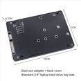 thumbnail image 4 of 4X M.2 NGFF MSATA SSD to SATA 3.0 Adapter Card 2 in 1 Converter Card M.2 SSD Adapter Card External Hard Drive Enclosure,4 x Adapter Card 4 x Shell,Black, 4 of 9