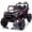 Black + Polypropylene, variant on 24V 400W Kids Ride On Electric UTV W/Parents Remote Control,Four-Wheel Suspension,LED Lights,Portable Handle,Advanced center panel with USB,MP3,Music,Bluetooth,,Power Display For Kids Aged 3+.
