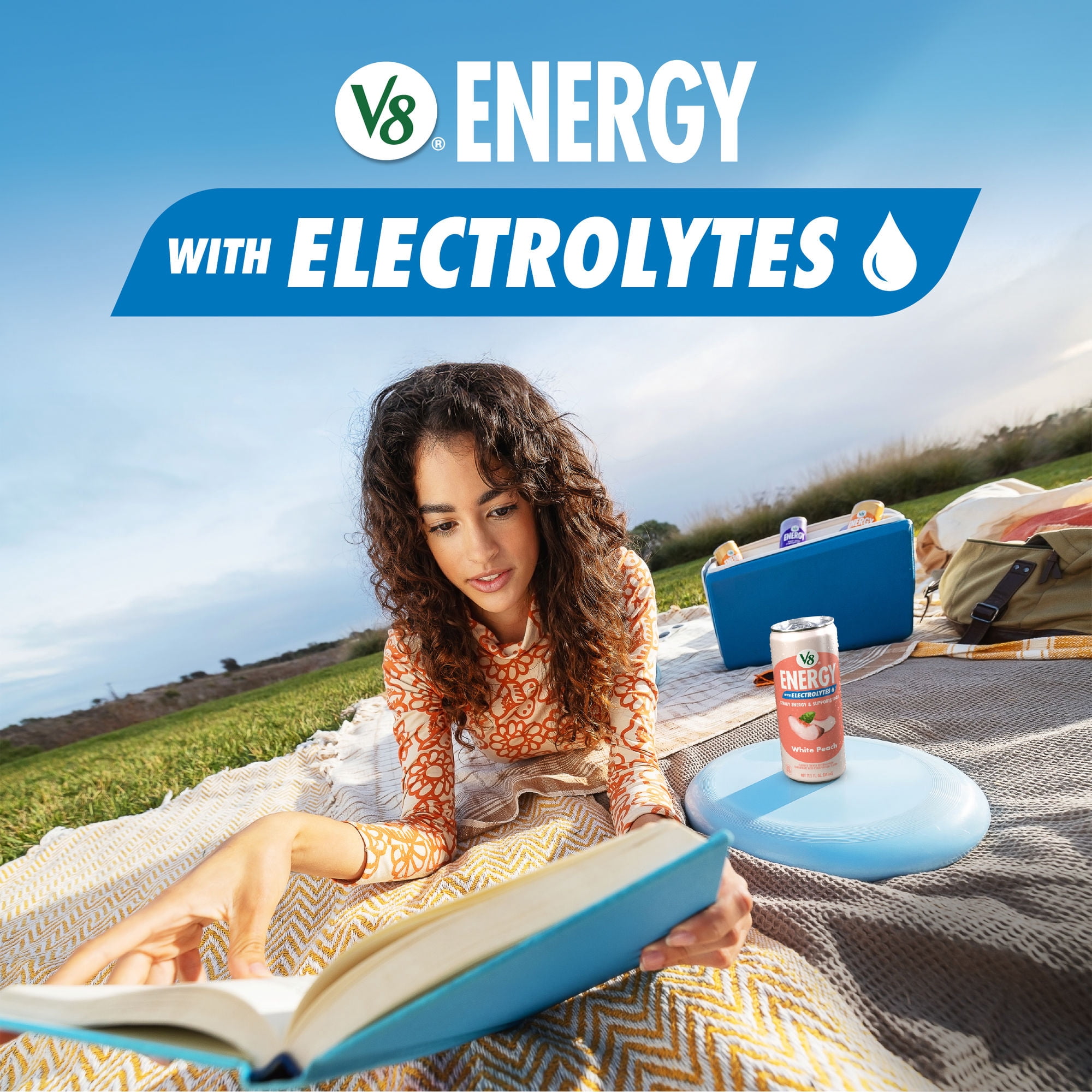 V8 Energy Lemon Lime with Electrolytes Beverage, 8 fl oz 6-Count