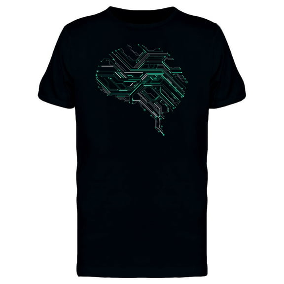 Brain In Green Circuits Tee Men's -Image by Shutterstock