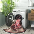 thumbnail image 3 of SAFAVIEH Tucson Nicole Oriental Machine Washable Runner Rug, Rust/Blue, 2'6" x 20', 3 of 12