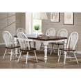 thumbnail image 6 of Sunset Trading Andrews 7-Piece 72" Extendable Wood Dining Set in White, 6 of 6
