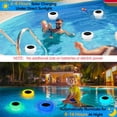 thumbnail image 2 of Pool Chlorine Floater-Chlorine Tablet Floater with Solar Light,Floating Chlorine Dispenser Fit 1" and 3" Chlorine Tabs,Adjustable Pool Chlorinator Floater, 2 of 7