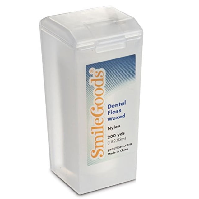 practicon 70452100 smilegoods plain waxed dental floss