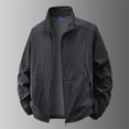 thumbnail image 2 of UPF 50+ Lightweight Sun Protection Jacket for Men - Breathable Quick-Dry Windbreaker with Stand Collar - Packable Outdoor Fishing & Hiking Coat Black XXL, 2 of 6