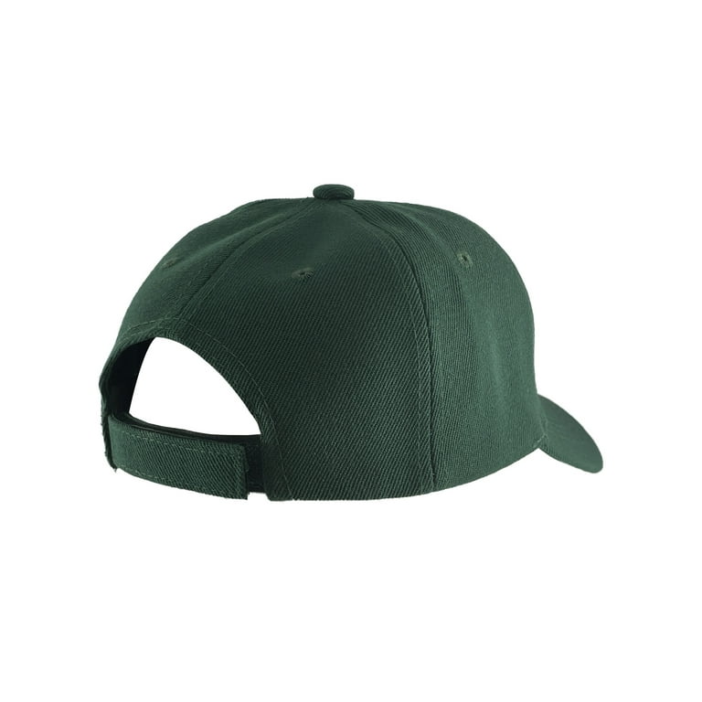 Top Headwear Blank Kids Youth Baseball Hat Forest Green
