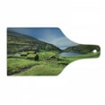 thumbnail image 1 of Scenic Summer Cutting Board, Saksun Village in Denmark Photo, Decorative Tempered Glass Cutting and Serving Board, in 3 Sizes, by Ambesonne, 1 of 2