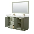 thumbnail image 2 of Wyndham Collection WCF414160DKGWQUNSM58 Strada 60" Free Standing Double Basin Vanity Set -, 2 of 7