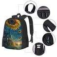 thumbnail image 4 of Daiia Sunflower Castle Starry Sky Backpack for Men and Women -Durable Backpack Large Capacity, Water-Resistant Bag with Adjustable Straps and Laptop Compartment, 4 of 9