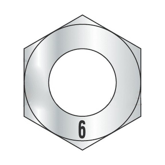 M8-1.25 Finished Hex Nut / Steel Metric Class 6 / Zinc (Quantity: 2550)