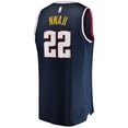 thumbnail image 3 of Men's Fanatics Zeke Nnaji Navy Denver Nuggets 2021/22 Fast Break Replica Jersey - Icon Edition, 3 of 3