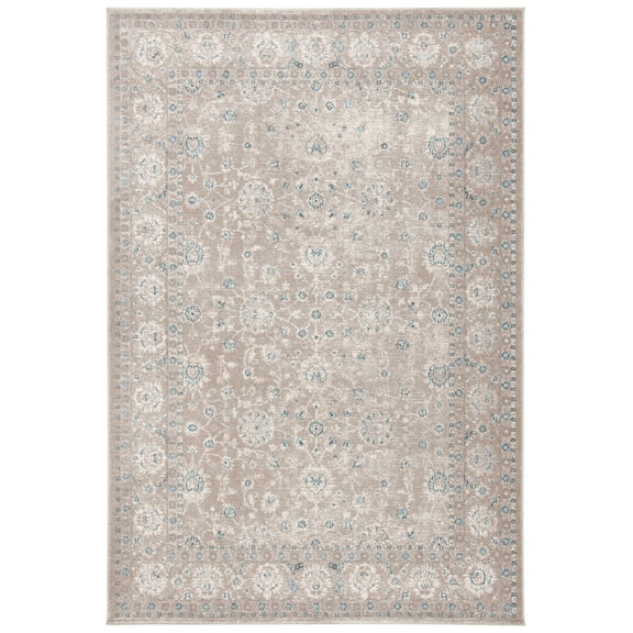 SAFAVIEH Sofia Derrick Oriental Area Rug, Tan/Blue, 4' x 5'7"