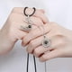 thumbnail image 3 of 2pcs Nano-micro Technology Magnetic Couple Necklaces Gift 100 Languages I Love You Projection Necklaces For Anniversary--Golden-Product code 43222 Golden, 3 of 5