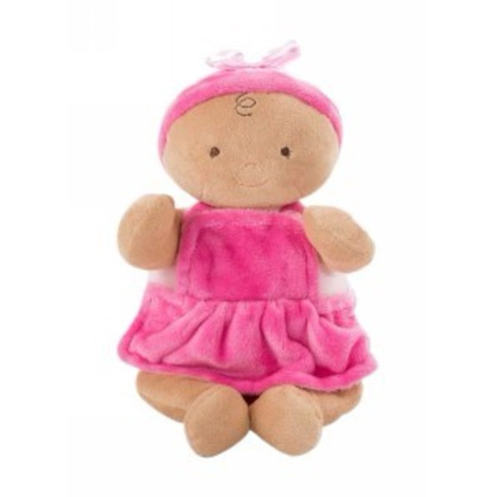 Rosy Cheeks Baby Girl Ruffles Doll 10" Tan by North American Bear