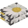 thumbnail image 2 of Dreamtimes 2 PCS Hand TowelsBeautiful White Daisy Chamomile Flowers 16 x 28 Inch Soft Highly Absorbent Cotton Bathroom Towels for Bathroom Ktichen Travel SPA Gym, 2 of 7