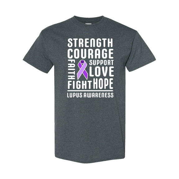 Inktastic Lupus Awareness Strength Support Courage T-Shirt