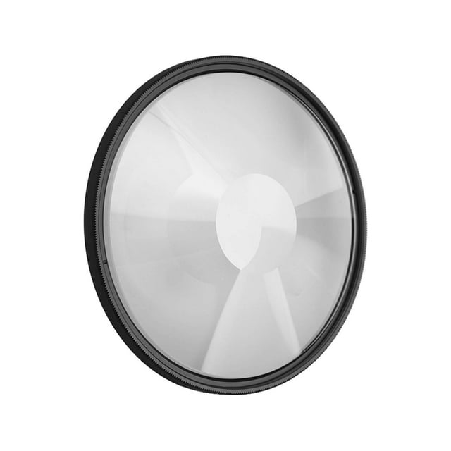 Halo Optical Glass Filter, Spiral Blur Prism, Waterproof Grease Resistant Circular Halo Frame, Stunning Photo Video Effects with for Portrait Landscape Photography, Suitable for