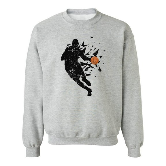 Basketball Shadow Sweatshirt Men -SPIdeals Designs, Male Small