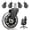 IKEA Chairs Only - Clear, variant on 3" Office Chair Wheels Replacement, Roller Blade Wheels - Set of 5, 880LBS Heavy Duty, Noiseless & Rolling Casters (Hardwood/Carpet/Tile), Universal Fit Most Desk & Gaming Chairs, Transparent