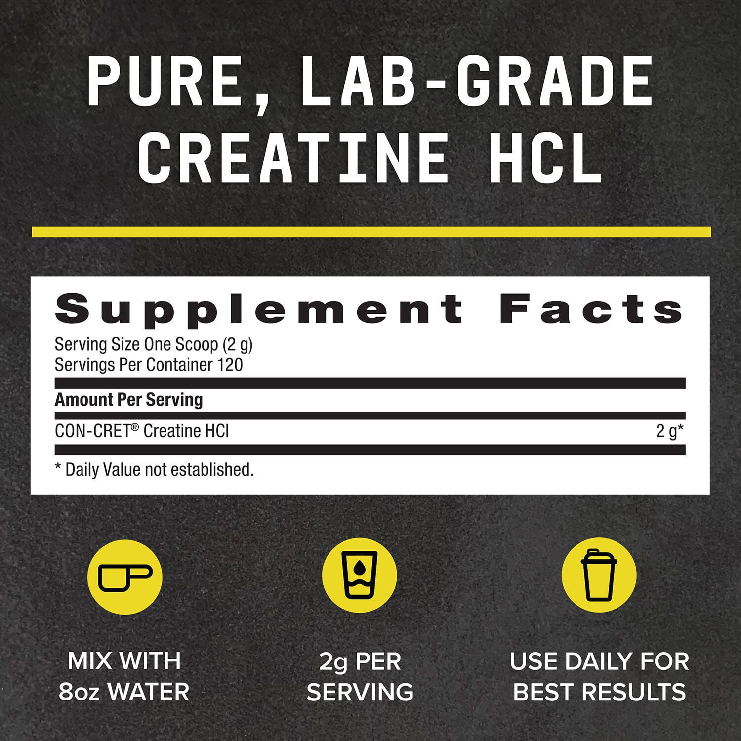 BEYOND RAW Creatine HCl Powder for Men and Women, Muscle Strength and Growth, Energy Production, Athletic Performance, Cognitive Support, Cellular Hydration, Science-Backed, Lab Grade, 120 Servings