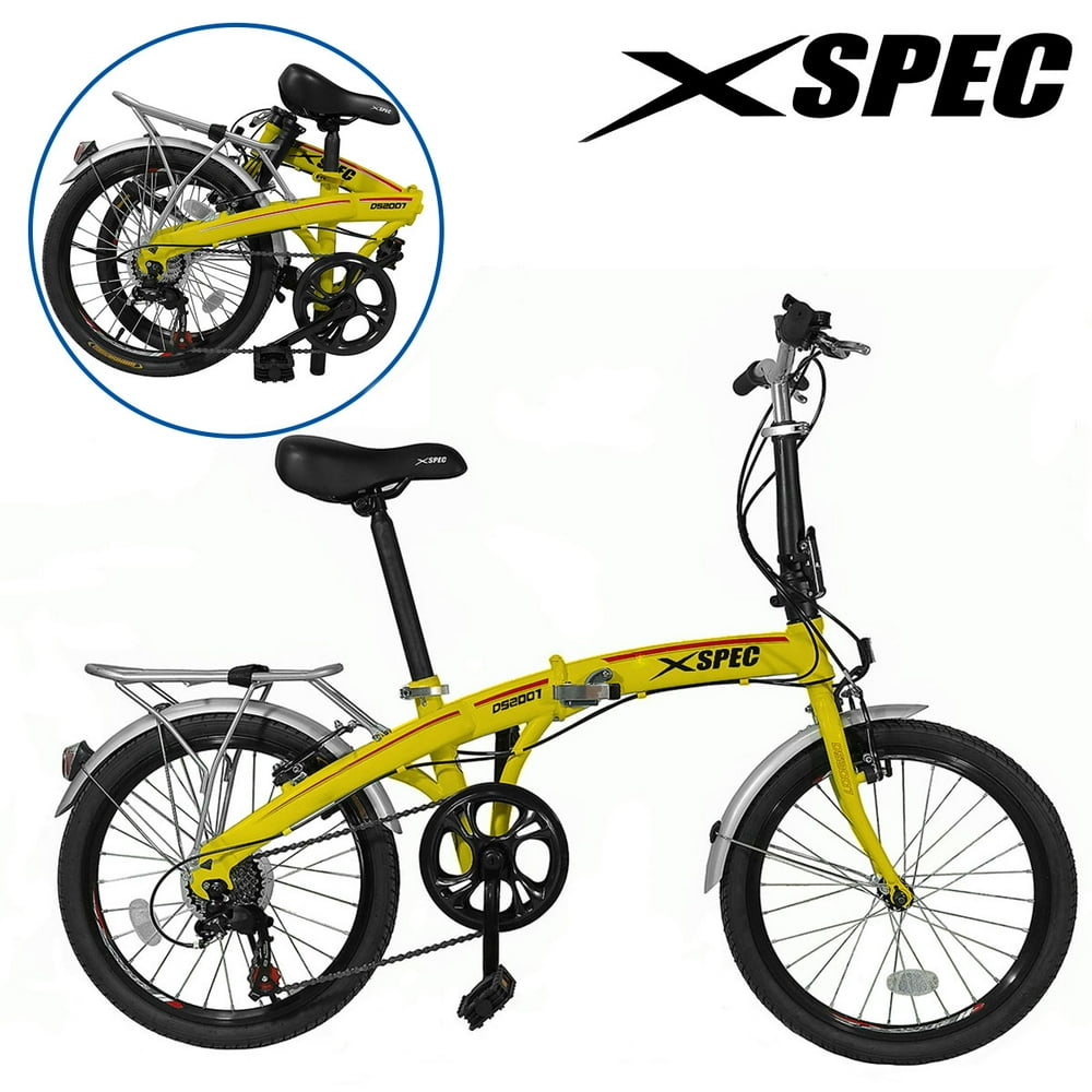 Xspec 20" 7 Speed Folding Compact Bike Bicycle Urban Commuter Shimano