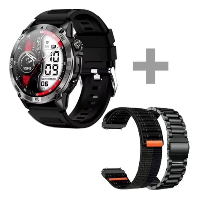 Smart Watch G-TIDE R6 PRO pantalla 1.43" GPS 260 mAh 2 correas IPX68 Negro