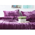 thumbnail image 4 of Vinsan International Ultra-Luxe Velvet Duvet Cover, Boho Bedding UO Comforter Donna Cover, 3 Pcs Set Purple Color Duvet Set, Velvet Bedding Set Queen Size, 4 of 6