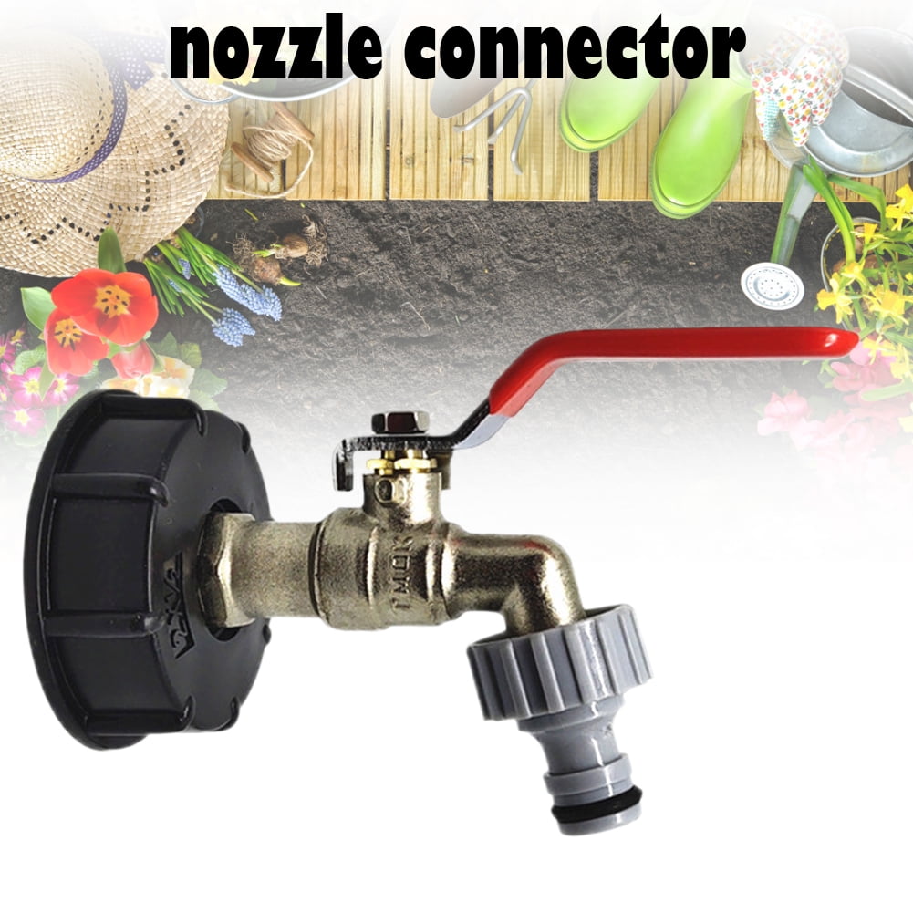 IBC Tote Tank Valve Drain Adapter Garden Hose Faucet Water Connector Tools New