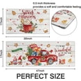 thumbnail image 3 of Christmas Kitchen Rugs and Mats Set of 2,Christmas Gnomes Gingerbread Truck Wood Grain Non-Slip Cozy Washable Floor Mats for Kitchen Sink Fronts and Christmas Farmhouse Kitchen Decor, 17x30+17x47Inch, 3 of 6