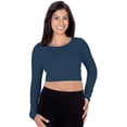 thumbnail image 3 of Skinny Tees Long Sleeve Crop Top 1910, 3 of 4