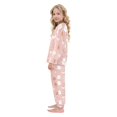thumbnail image 4 of Fluffy Pajamas Set Fuzzy Winter Warm Pj Sets Pullover Tops and Long Pants Pink Cartoon Ghosts and Pumpkins Medium, 4 of 8