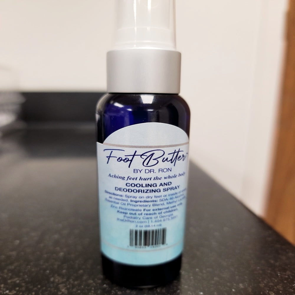 Foot Butter by Dr Ron Cooling and Deodorizing Foot Spray