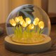 thumbnail image 1 of Lámpara de noche de flores de tulipán artificial lámpara de noche lámpara lámpara de flores artificiales para decoración de dormitorio regalos de Navidad, 1 of 6