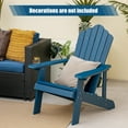 thumbnail image 5 of Costway Patio HIPS Adirondack Chair with Cup Holder Weather Resistant Outdoor 380 LBS Navy, 5 of 11