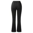 thumbnail image 5 of FAIWAD Women's High Waist Casual Flare Pants Straight Bell Bottom Slim Stretch Suit Pants, 5 of 6