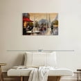 thumbnail image 2 of Elephant Stock Couple's Paris Stroll Wall Art - Horizontal Multi Panel Canvas - Dining Room Wall Decor - City Multi Panel - Red And Yellow Decor By e. Anthony Orme - 33" x 20", 2 of 8