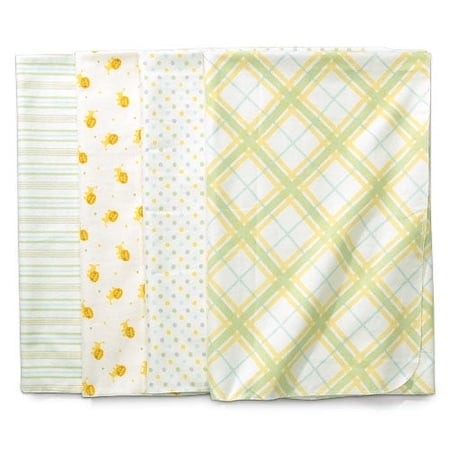 Safari Slumber 4-pack Receiving Blankets