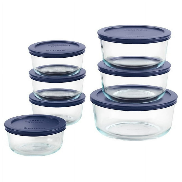 Pyrex Simply Store 14-Piece Glass Food Storage Set with Lids