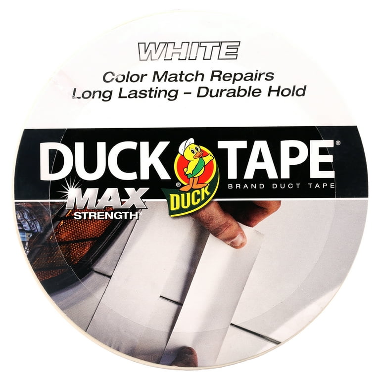 Duck Brand 392873 White Color Duct Tape, 1.88-Inch by 20 Yards