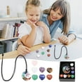 thumbnail image 1 of Tyidzon Crystal Chakra Combination Set Pinks Crystal Hexagon Pendant Colorful Gift Box, 1 of 9