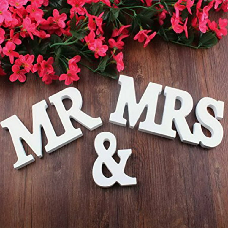 Wooden Letters 6 Inch, Unfinished Wood Letters for Wall Decor, Free  Standing Letters Decorative Alphabet Marquee Letters for Home Bedroom  Wedding