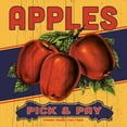 thumbnail image 2 of Marrott, Stephanie 26x26 White Modern Wood Framed Museum Art Print Titled - Apple Label, 2 of 4